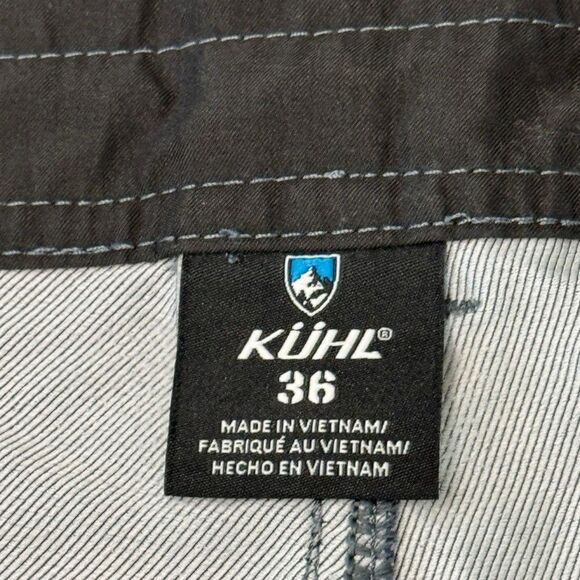 KUHL Shift Amphibia 5129 Hiking Outdoor Gray Blue Shorts Quick Dry Men’s Sz 36 - Picture 8 of 12